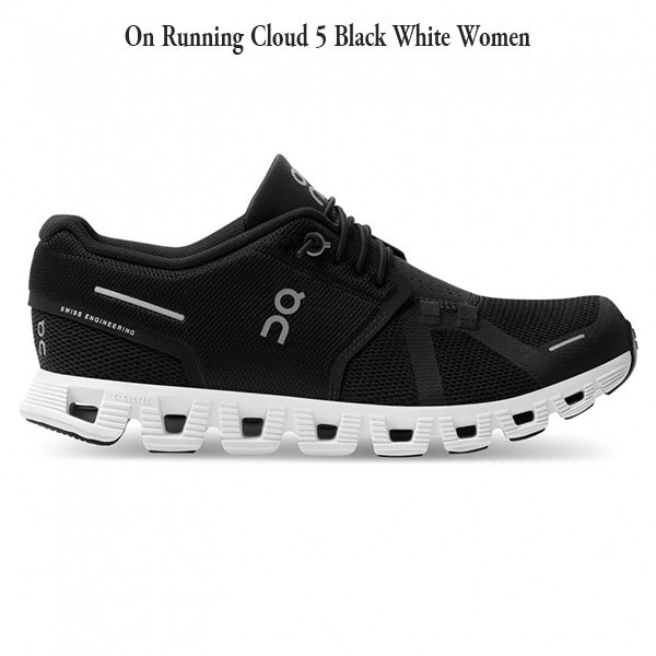 On Running Cloud 5 Black White Women 5
