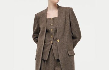 100 in 100 Washable Wool One-Button Blazer (9)