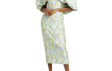 Amsale Floral Cocktail Dress-Ice Floral (2)