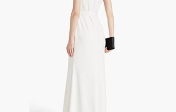 BADGLEY MISCHKA One-Shoulder Belted Gown (2)