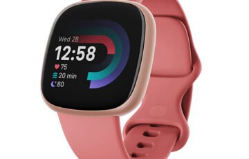 Fitbit Versa 4 GPS Smartwatch–Pink Sand (1)
