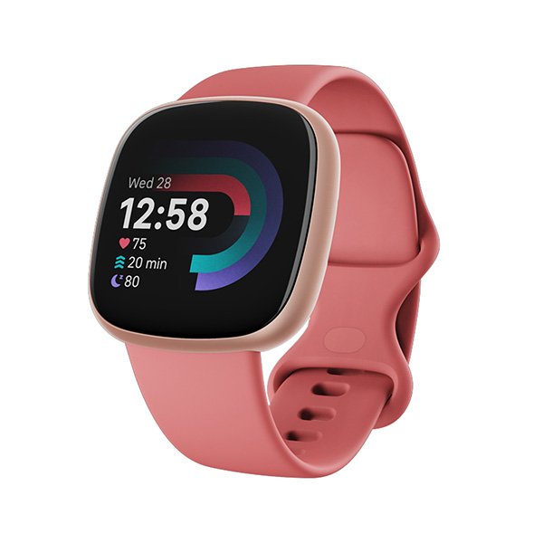 Fitbit Versa 4 GPS Smartwatch–Pink Sand 1