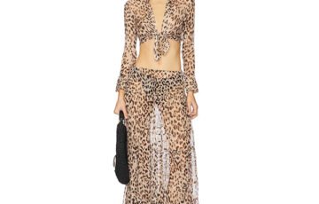 Indah Willow Leopard Maxi Skirt (1)
