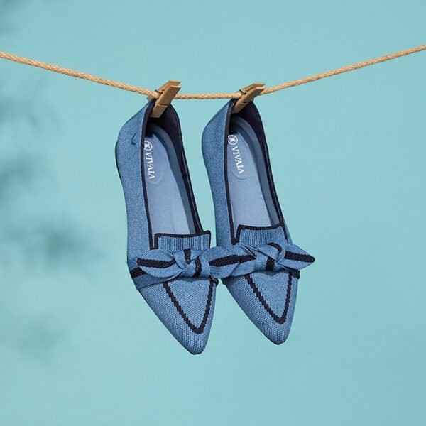 Pointed-Toe Bow Loafers Michelle2