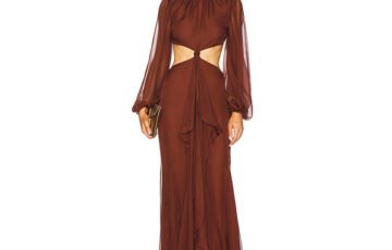 Retrofête Rosalinda Chiffon Dress (5)