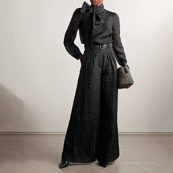 Zimmermann Polka Dot Wide Leg Pants