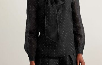 Zimmermann Pussybow Polka Dot Blouse (1)