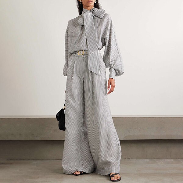 Zimmermann Striped Wide Leg Pants