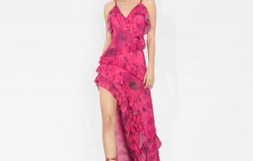 Alice Olivia Nelia Maxi Dress-Raspberry Floral (6)