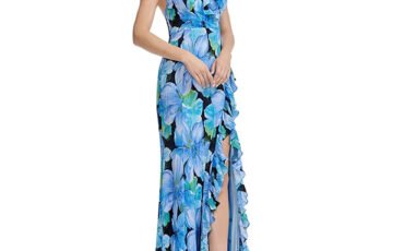 Dress the Population Kathleen Gown-Cobalt Multi (2)