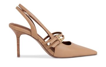 REISS Beatrice Double Buckle Heels-Neutral (1)