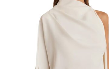 REISS Ellery Draped Mini Dress-Ivory (3)