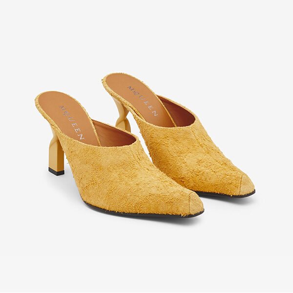 Swivel Mule-Honey Distressed Suede