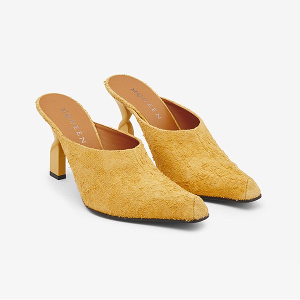 Swivel Mule-Honey Distressed Suede