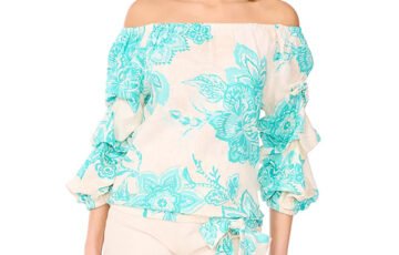 Vince Camuto Off-The-Shoulder Top-Ocean Tide (2)