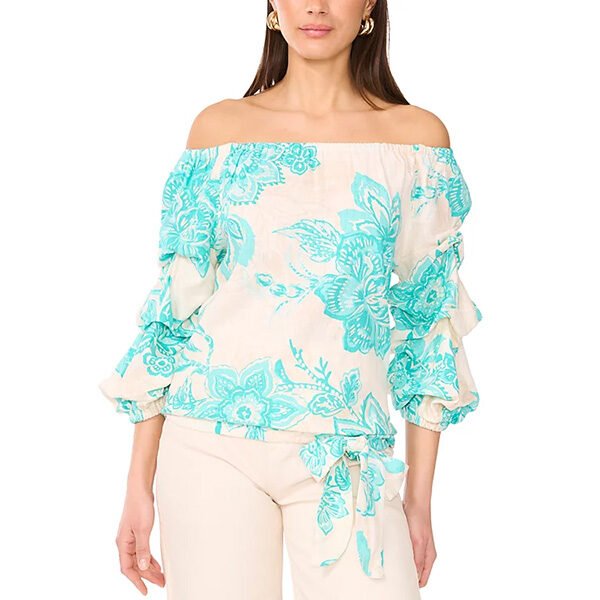 Vince Camuto Off-The-Shoulder Top-Ocean Tide