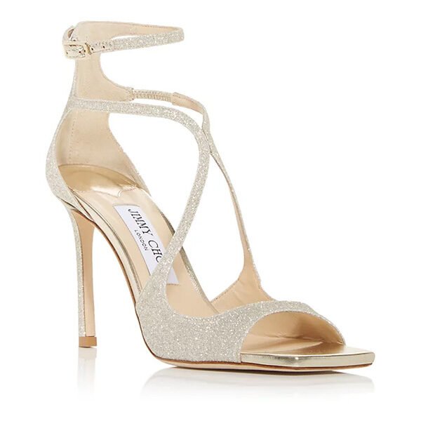 Jimmy Choo Azia 95 Platinum Sandals