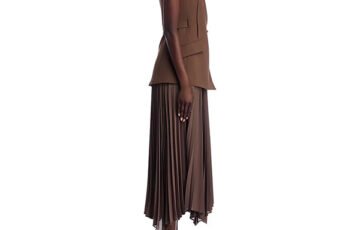 SIMKHAI Helena Combo Blazer Dress-Cocoa (3)