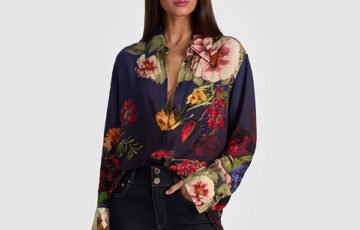 Alice Olivia Finely Oversized Floral Shirt (4)