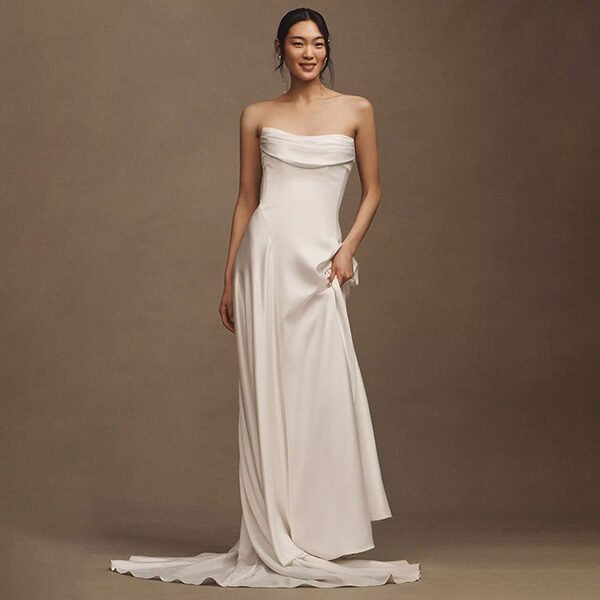 Jenny Yoo Lee Satin Wedding Gown
