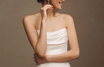 Jenny Yoo Lee Satin Wedding Gown (4)
