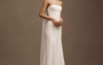 Jenny Yoo Perry Crepe Wedding Gown (1)