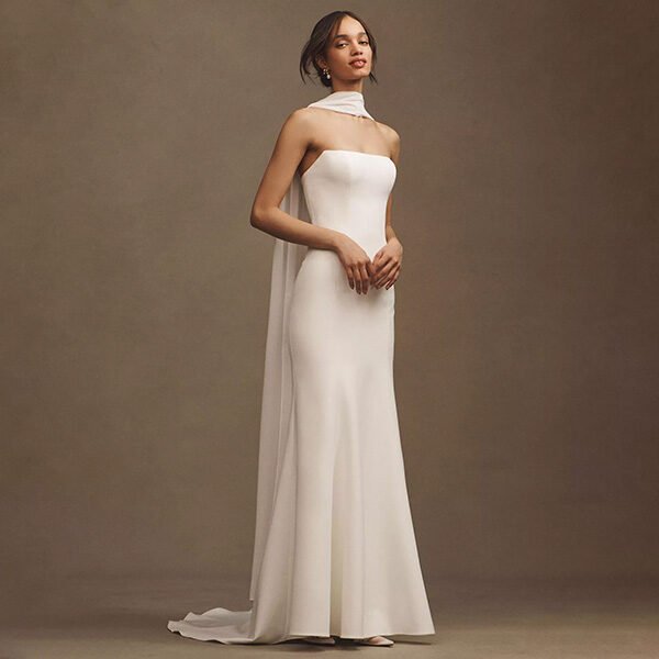 Jenny Yoo Perry Crepe Wedding Gown