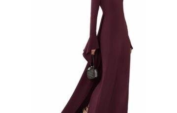 Solace London Blake Maxi Dress-Burgundy (1)