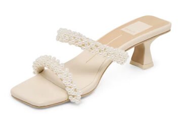 Dolce Vita Womens Boni Pearl Sandals-Vanilla (7)