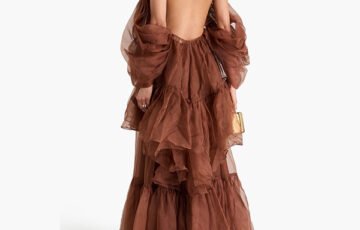 ZIMMERMANN Gathered Silk-Organza Maxi Skirt (2)