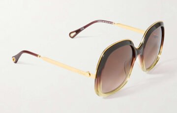 Chloé Aly Square Sunglasses-Brown (2)