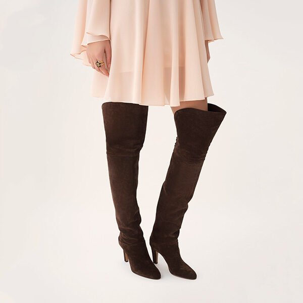 Chloé Eve Suede Over-The-Knee Boots