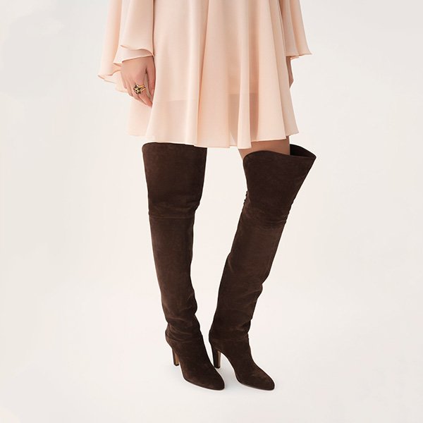 Chloe Eve Suede Over The Knee Boots 1