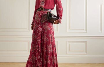 Etro Ruffled Paisley Maxi Skirt (3)