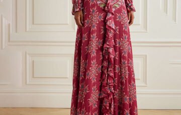 Etro Ruffled Paisley Maxi Skirt (4)