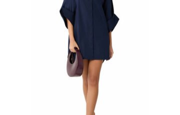 Staud Nico Shirtdress-Blue (1)