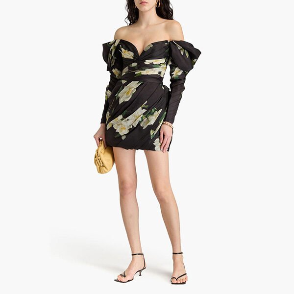 Zimmermann Floral Linen Mini Dress (1) Zimmermann Floral Linen Mini Dress