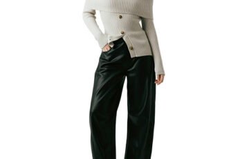 BLANKNYC Off Shoulder Rib Sweater In The Clear (1)