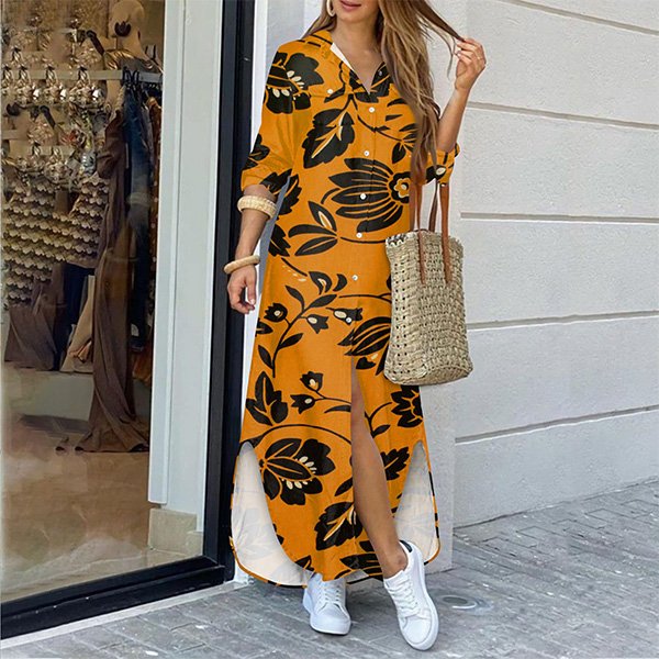 Floral Shirt Dress