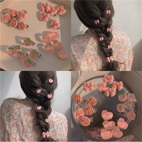 Girl Cute Series Peach Hair Clip Hairpin