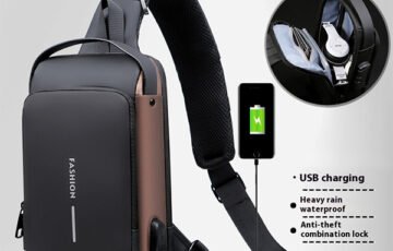 Mens Business Casual Waterproof Chest Bag (1)