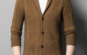 Men's Comfortable Knitted Casual Cardigan Jacket (2)