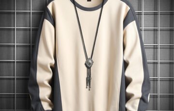 Rib Stitch Crew Neck Pullover Sweatshirt (4)
