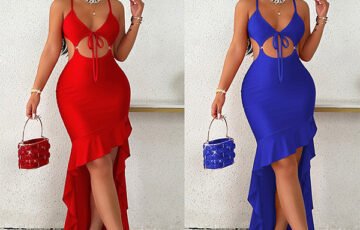 Womens Casual Sexy Cutout Sling Dress (1)