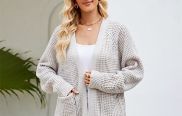 Women's Idle Style Knitted Sweater Coat (5)