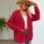 Red Sweater Coat