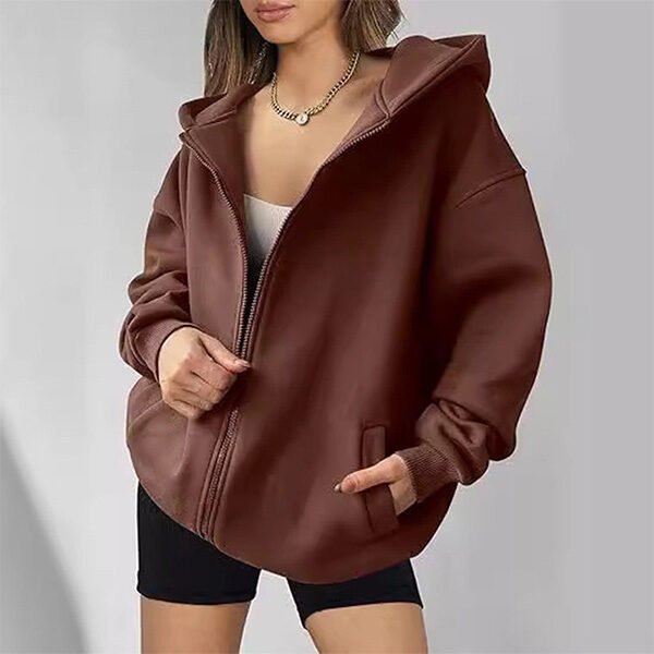 Oversized Zip-Up Hoodie
