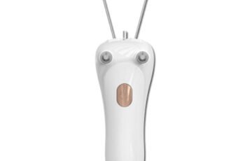 Facial hair remover electric threading epilator with LED light and butterfly design