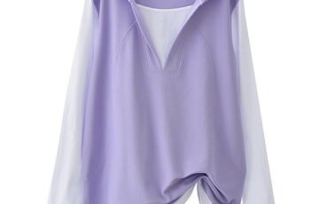 Extra Large Hooded Stitching Loose Mid-Length (1)