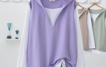 Extra Large Hooded Stitching Loose Mid-Length (2)